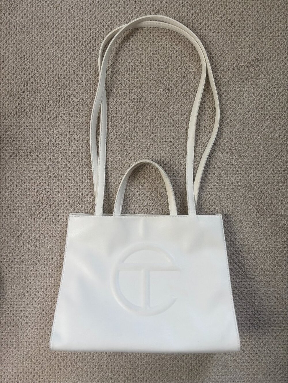 Telfar Medium Shopping Bag, White